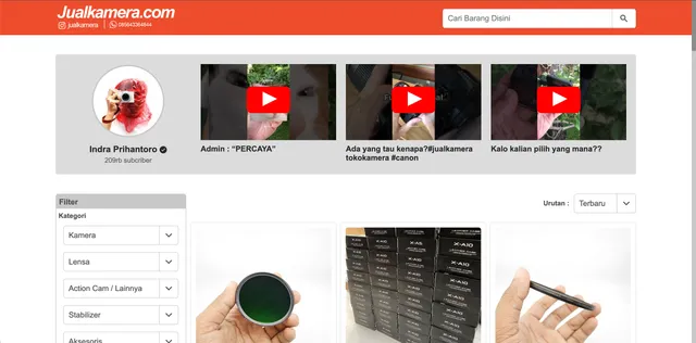 www.jualkamera.com Mockup